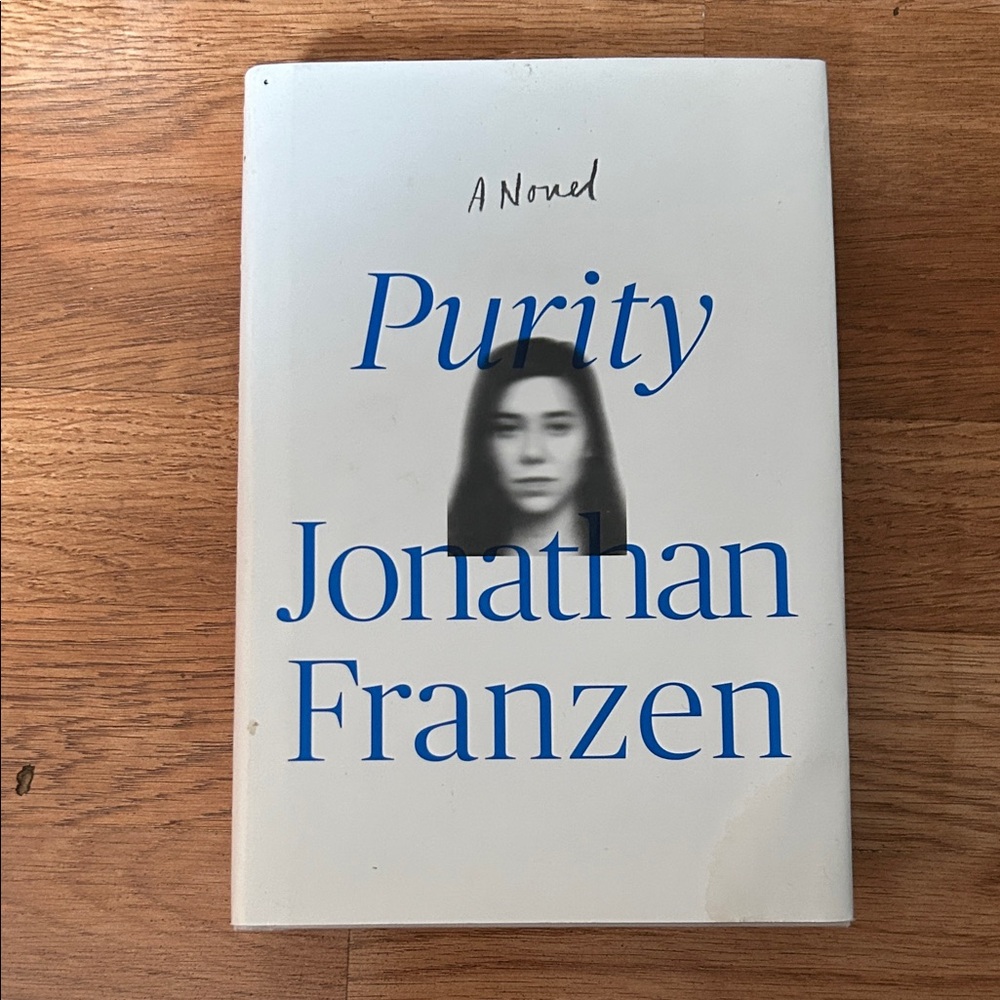 Purity by Jonathan Franzen - White Cover with Blue Text